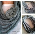 Rose Medusa Cowl Free Knitting Pattern