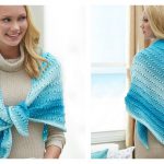 Simple Lace Triangle Shawl Free Crochet Pattern
