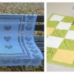 Sweet Hearts Baby Blanket Knitting Pattern Free and Paid