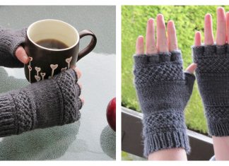 Tipless Gloves Free Knitting Pattern