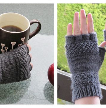 Tipless Gloves Free Knitting Pattern