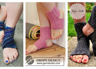 Yoga Socks Free Knitting Pattern
