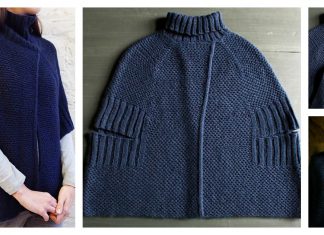 City Cape Free Knitting Pattern