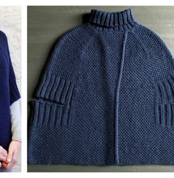 City Cape Free Knitting Pattern