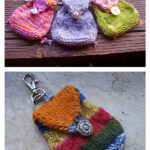 Mini Bag Keychain Free Knitting Pattern