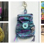 Mini Bag Keychain Free Knitting Pattern