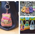 Mini Bag Keychain Free Knitting Pattern