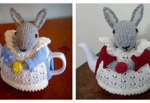 Mrs. Bunny Rabbit Tea Cozy Free Knitting Pattern