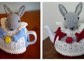 Mrs. Bunny Rabbit Tea Cozy Free Knitting Pattern