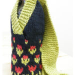 Tulip Time Water Bottle Cozy Free Knitting Pattern