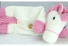 Unicorn Pyjama Case Knitting Pattern