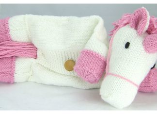 Unicorn Pyjama Case Knitting Pattern