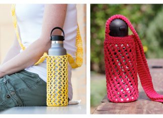Water Bottle Carrier Free Knitting Pattern