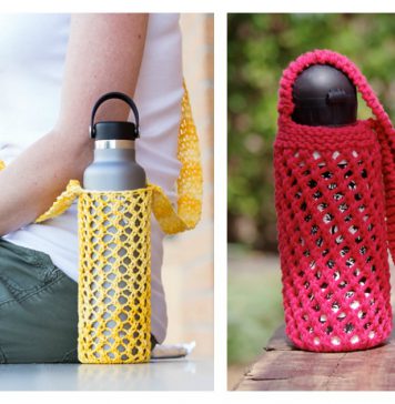Water Bottle Carrier Free Knitting Pattern