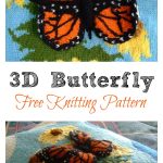 3D Butterfly Free Knitting Pattern