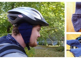 Bike Helmet Earmuffs Free Knitting Pattern