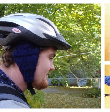Bike Helmet Earmuffs Free Knitting Pattern