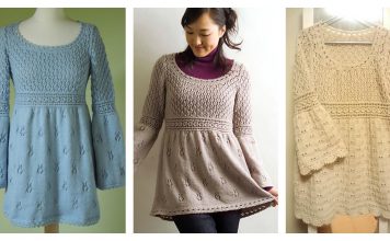 Empire Waist Pullover Free Knitting Pattern