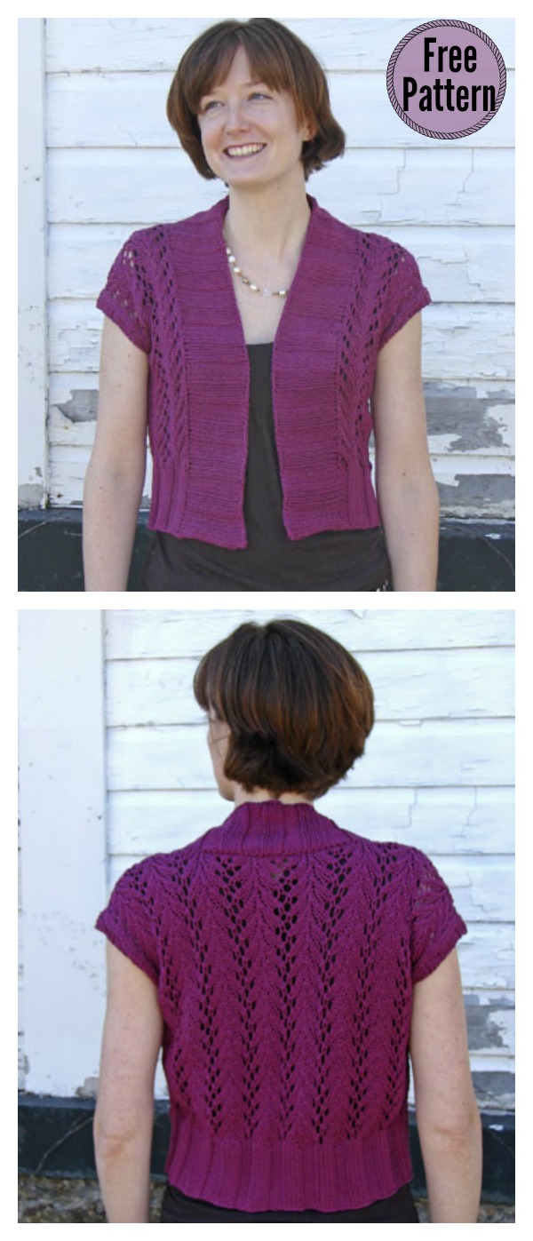Four Seasons Vine Lace Vest Free Knitting Pattern