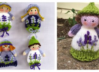 Lavender Sachet Dolls Free Knitting Pattern
