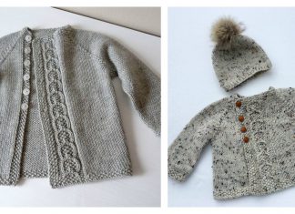 Olive You Baby Cardigan Free Knitting Pattern