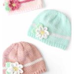 Spring Daisy Baby Hat Free Knitting Pattern