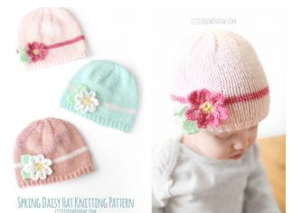 Spring Daisy Baby Hat Free Knitting Pattern