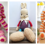 Striped Bunny Free Knitting Patterns