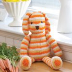 Striped Sunshine Bunny Free Knitting Pattern
