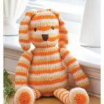 Striped Sunshine Bunny Free Knitting Pattern
