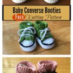Baby Converse Booties Free Knitting Pattern