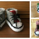 Baby Converse Booties Free Knitting Pattern