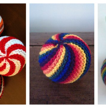 Easy Knit Swirl Ball Free Knitting Pattern