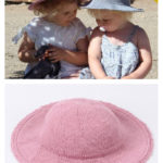 Kids Summer Hat Free Knitting Pattern