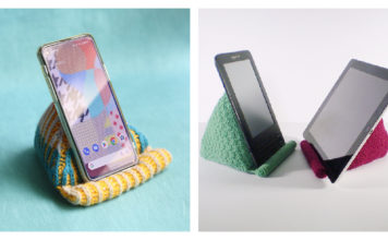 Phone or Tablet Stand Free Knitting Pattern