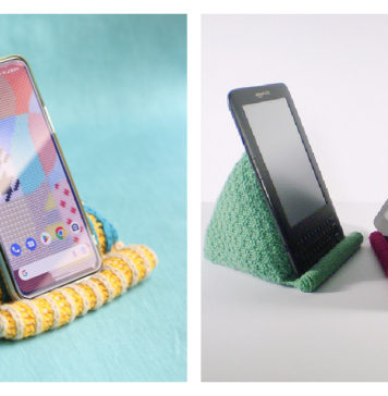 Phone or Tablet Stand Free Knitting Pattern