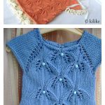 Sweet Bluebells Baby Sweater Free Knitting Pattern