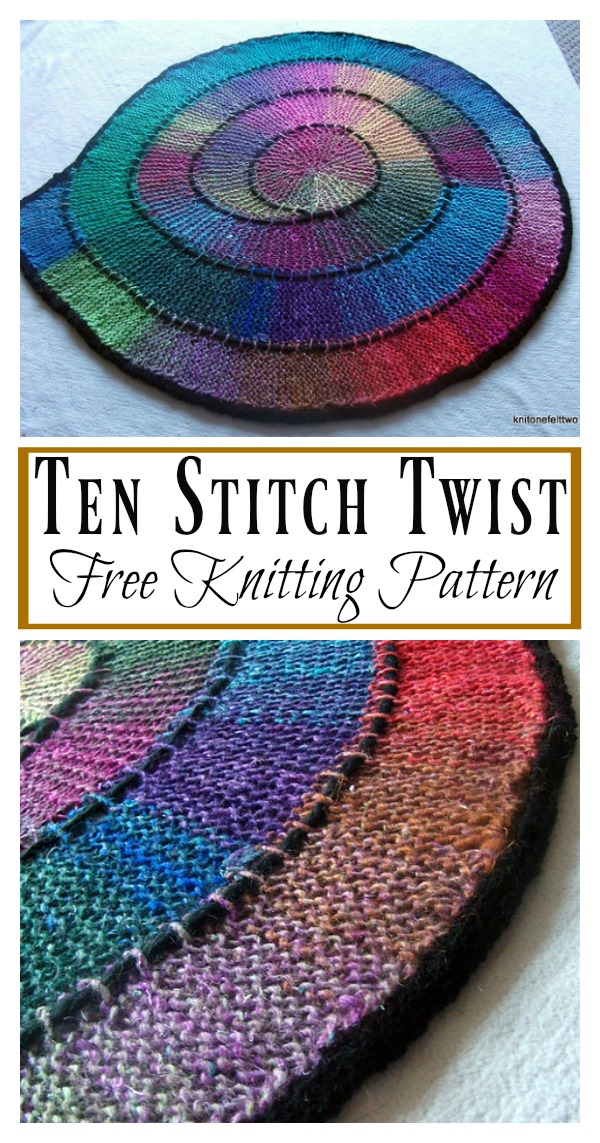 Ten Stitch Blanket Free Knitting Pattern