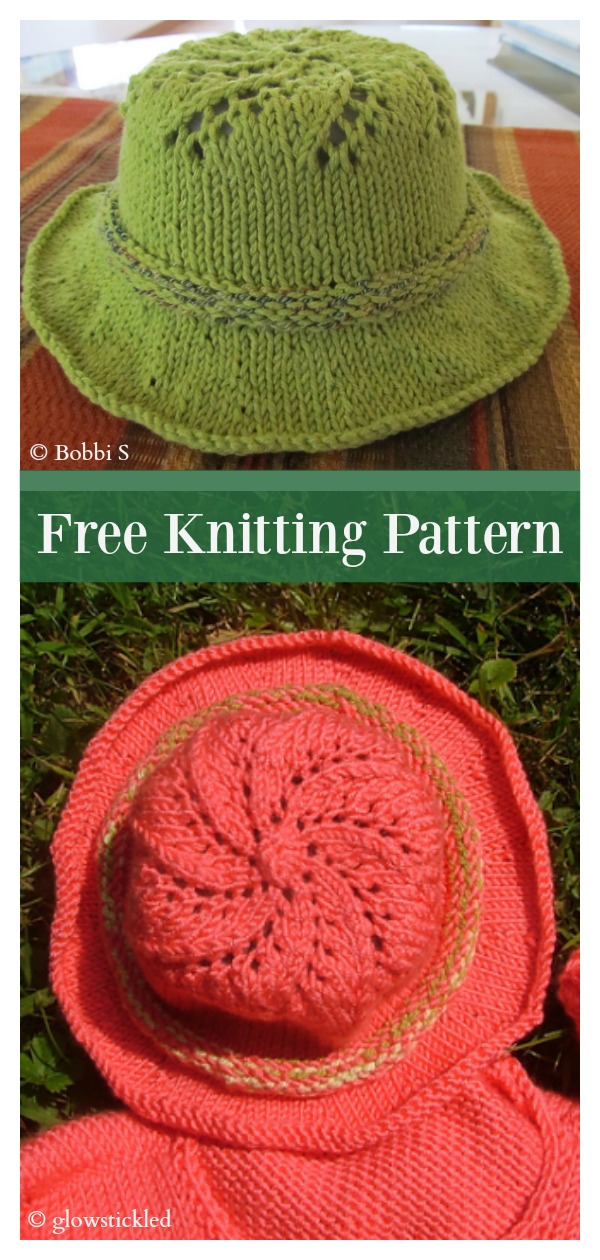 Sunny Summer Hat Free Knitting Pattern