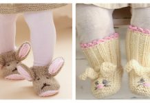 Bunny Baby Booties Free Knitting Pattern