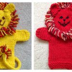 Cute Lion Hand Puppet Free Knitting Pattern