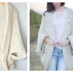 Easy Blanket Sweater Free Knitting Pattern