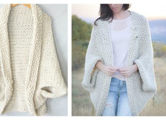 Easy Blanket Sweater Free Knitting Pattern