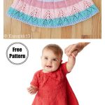 Fairy Leaves Baby Dress Free Knitting Pattern