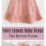 Fairy Leaves Baby Dress Free Knitting Pattern