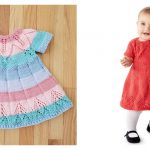 Fairy Leaves Baby Dress Free Knitting Pattern