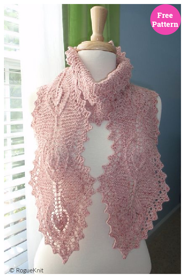 Lamina Lace Scarf Free Knitting Pattern