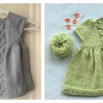 Leaf Love Baby Dress Free Knitting Pattern
