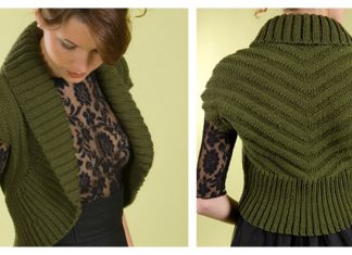 Shawl Collar Vest Free Knitting Pattern