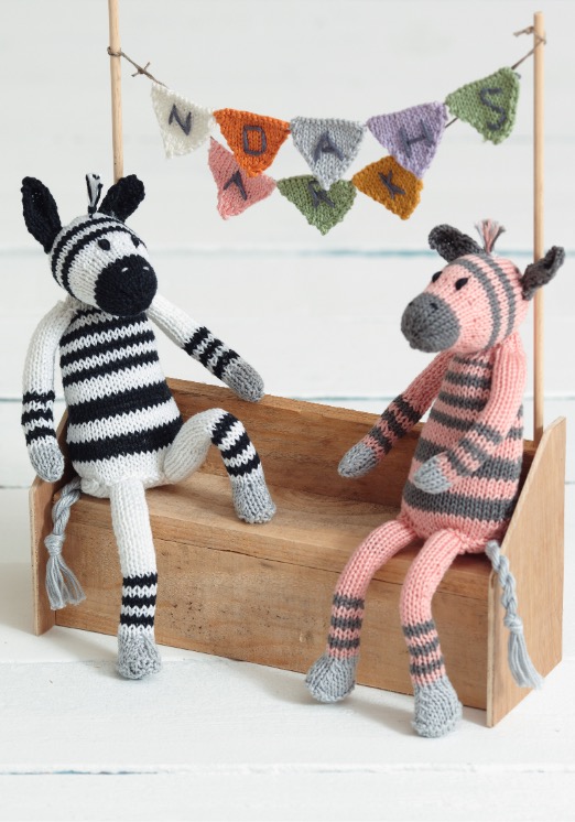 Zebra Soft Toy Free Knitting Pattern and Video Tutorial